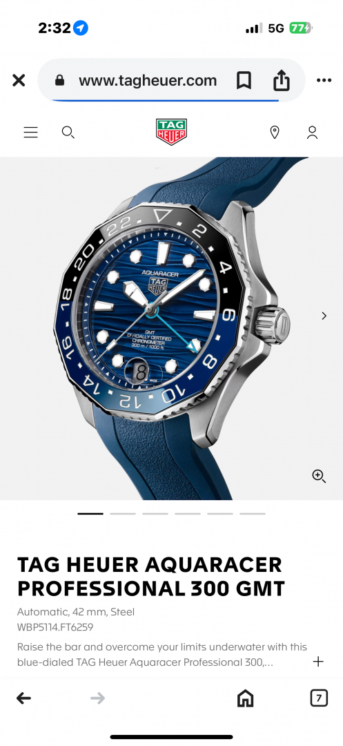 Tag Heuer Aquaracer GMT Automatic AAA view 2